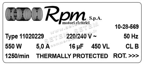 5726003415-MOTEUR RPM 11020229 5