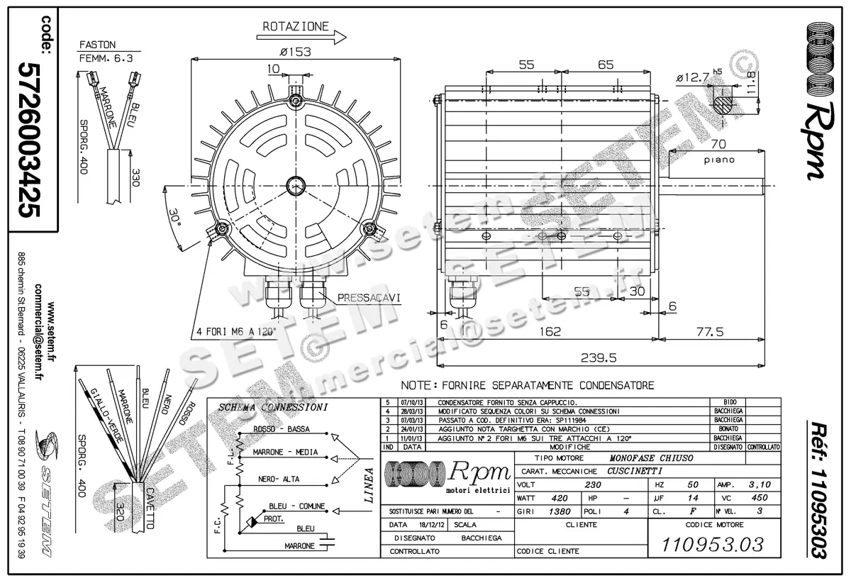5726003425-MOTEUR RPM 11095303 5