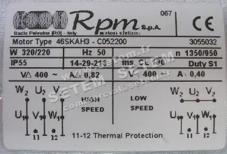 5726003427-MOTEUR RPM C052200 46SKAH3 4