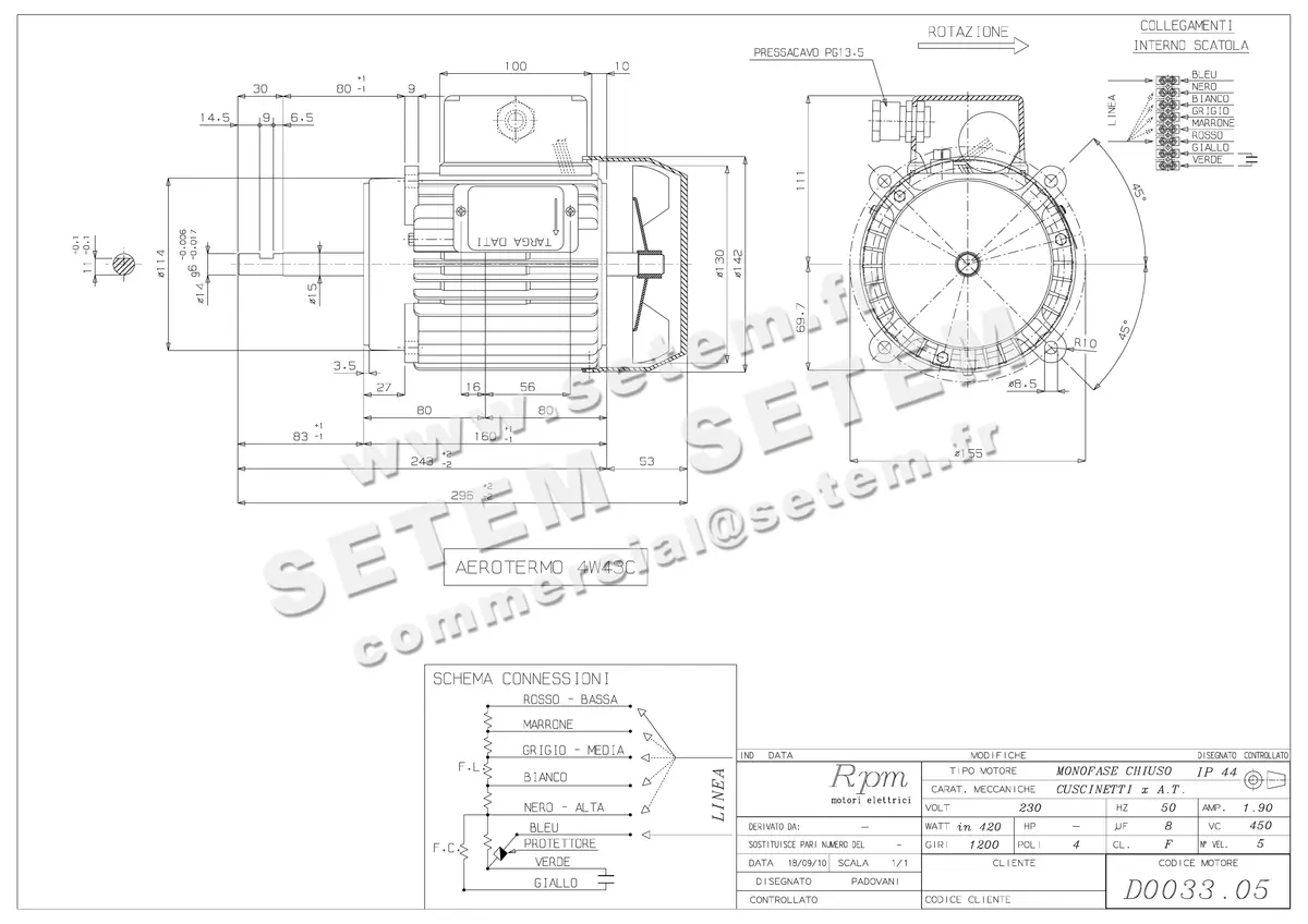 5726003435-MOTEUR RPM D003305