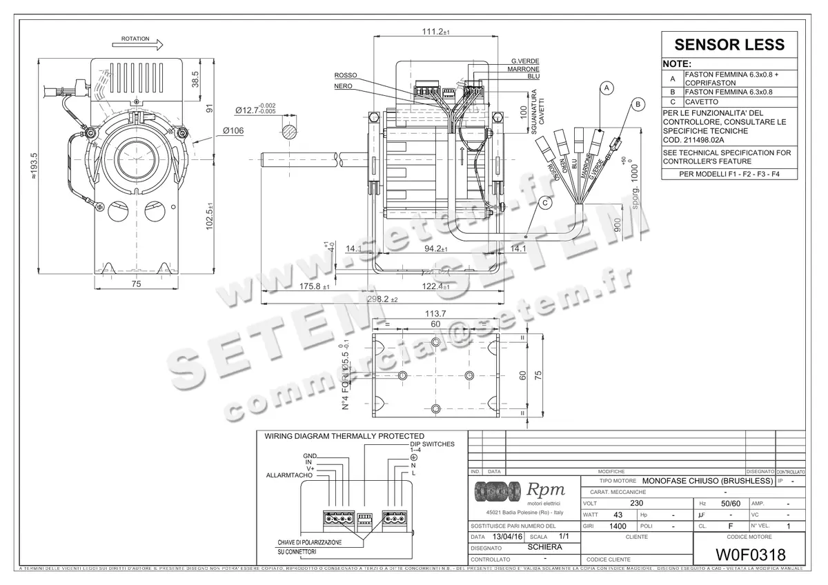 5726003445-MOTEUR RPM W0F0308
