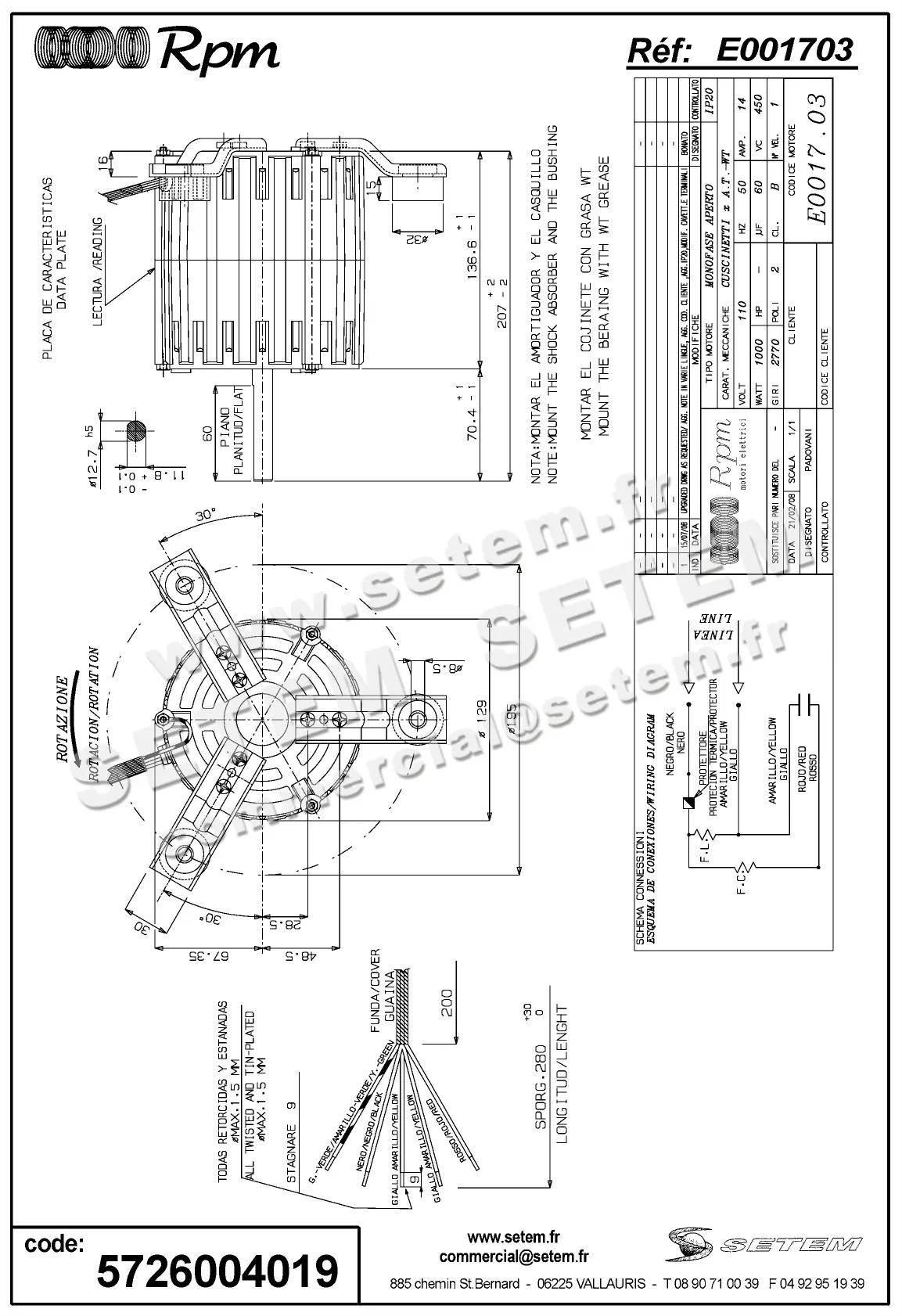 5726004019-MOTEUR RPM E001703