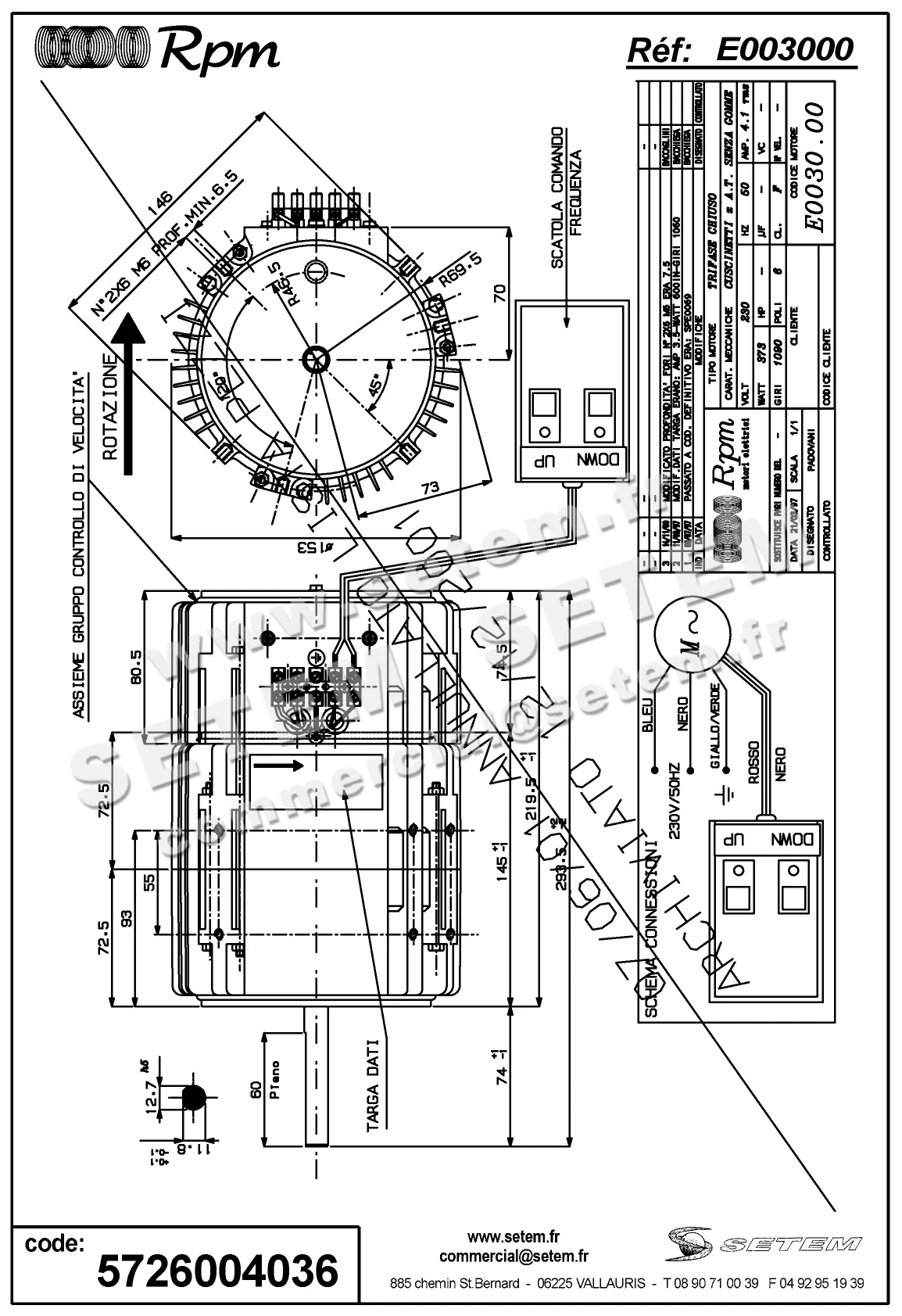 5726004036-MOTEUR RPM E003000
