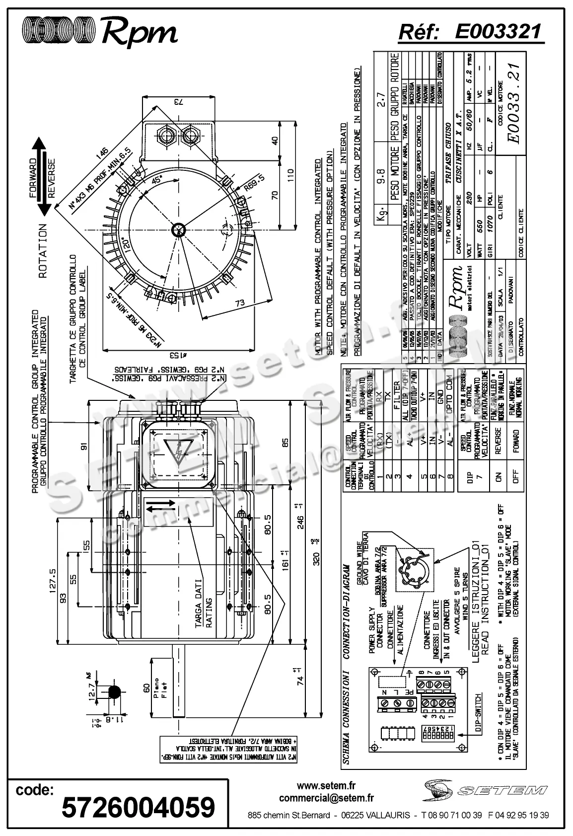 5726004059-MOTEUR RPM E003321