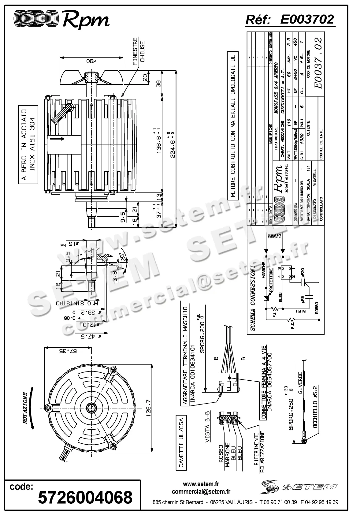5726004068-MOTEUR RPM E003702