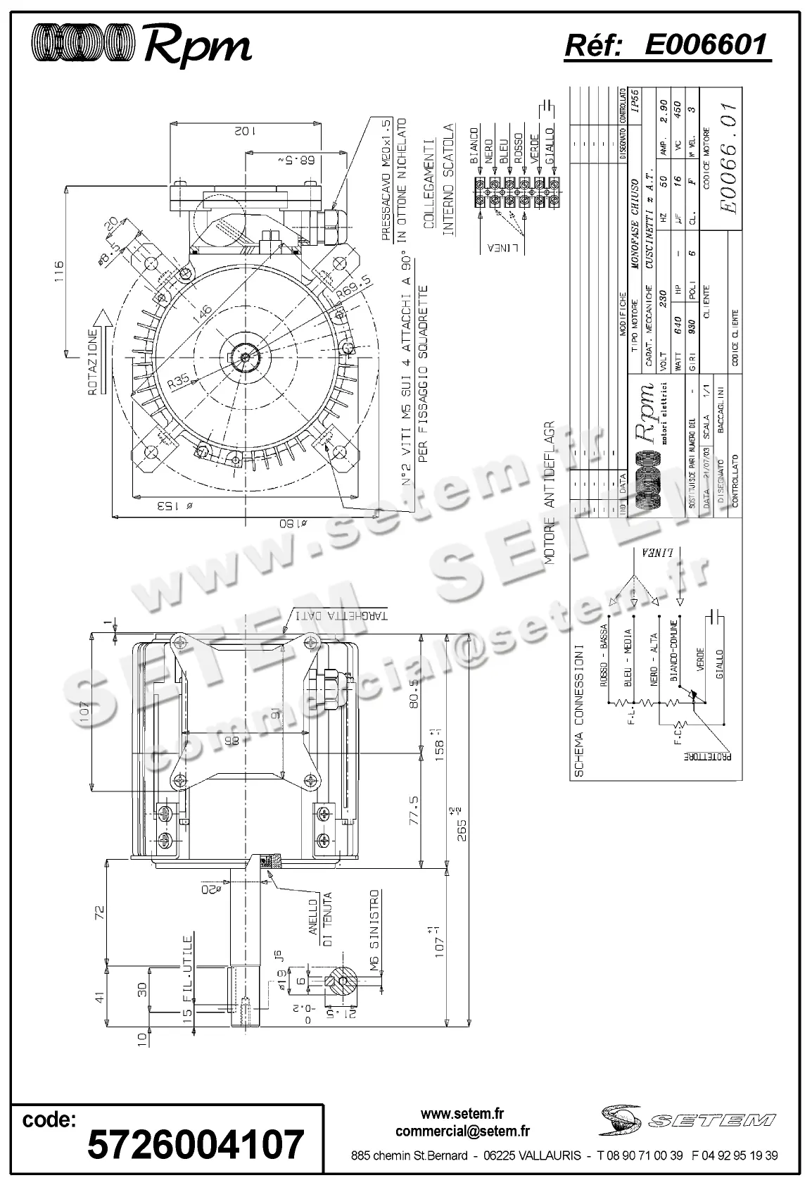 5726004107-MOTEUR RPM E006601