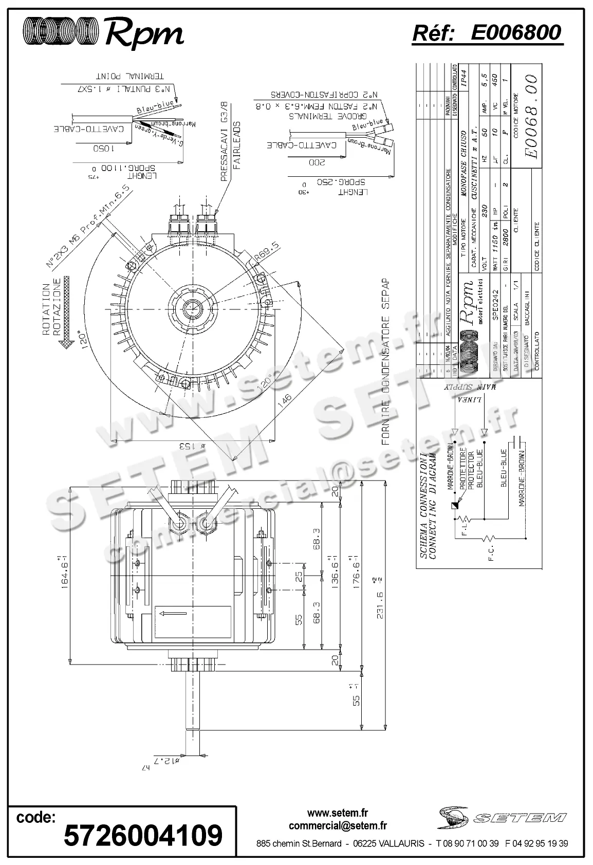 5726004109-MOTEUR RPM E006800