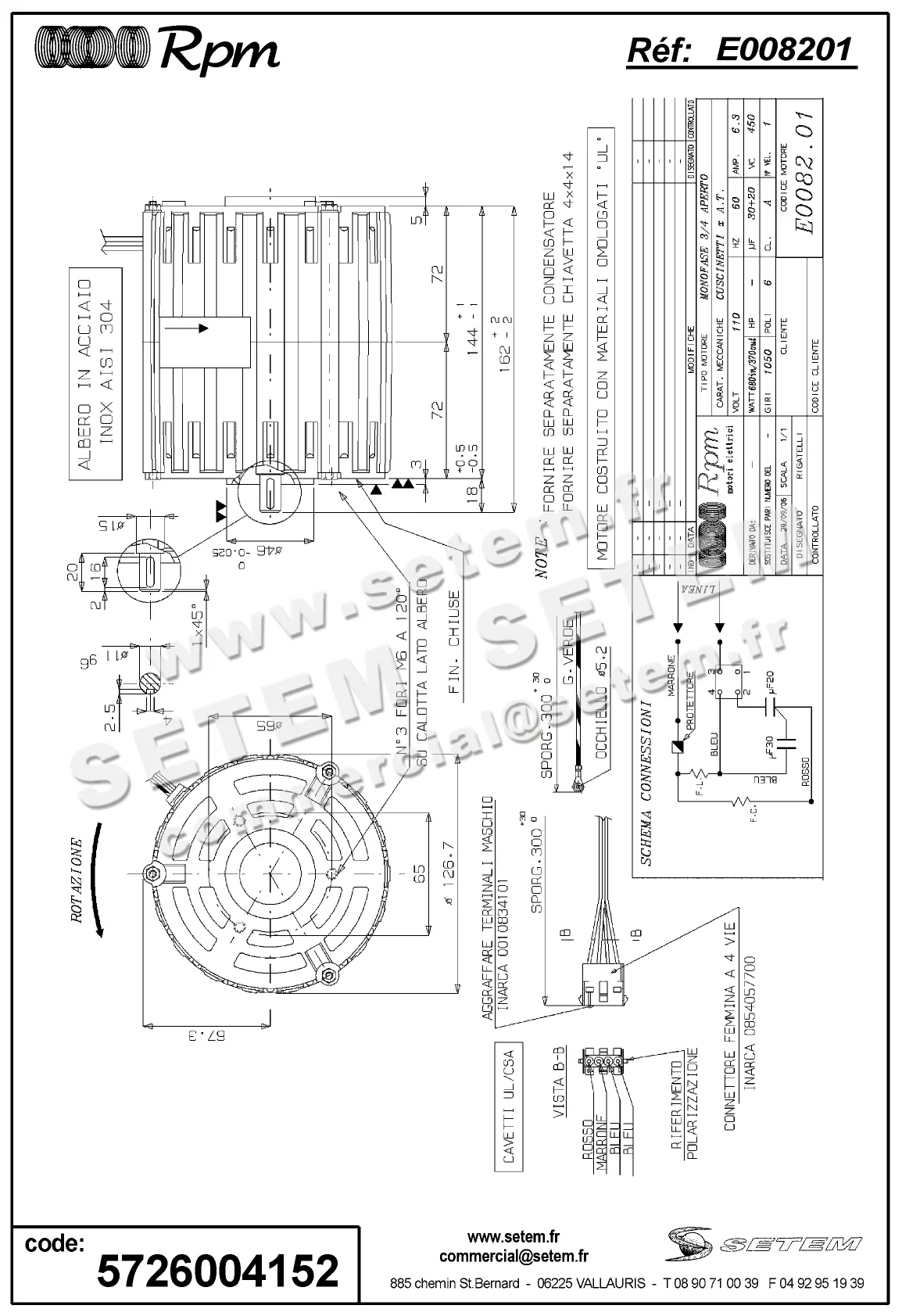 5726004152-MOTEUR RPM E008201