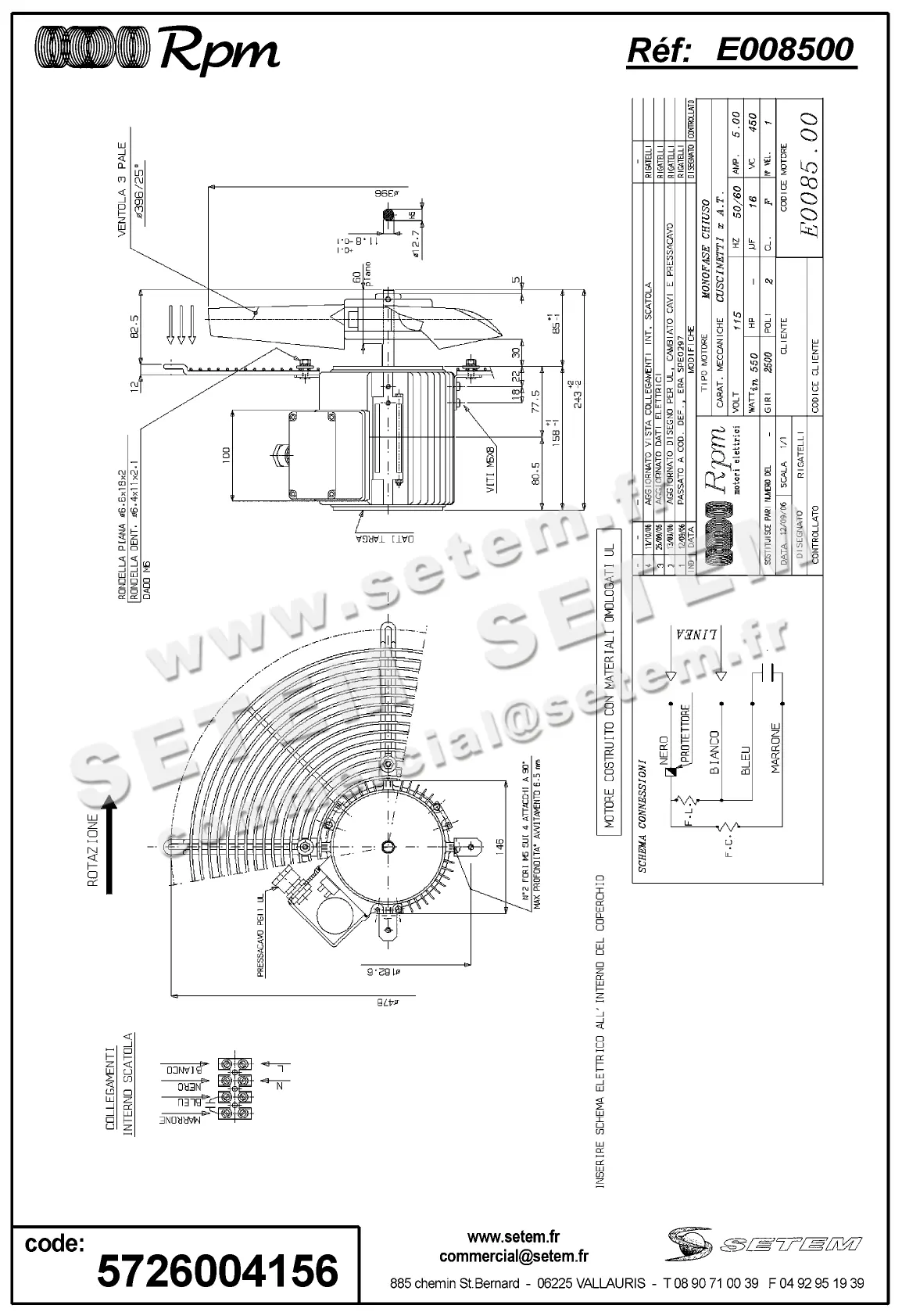5726004156-MOTEUR RPM E008500