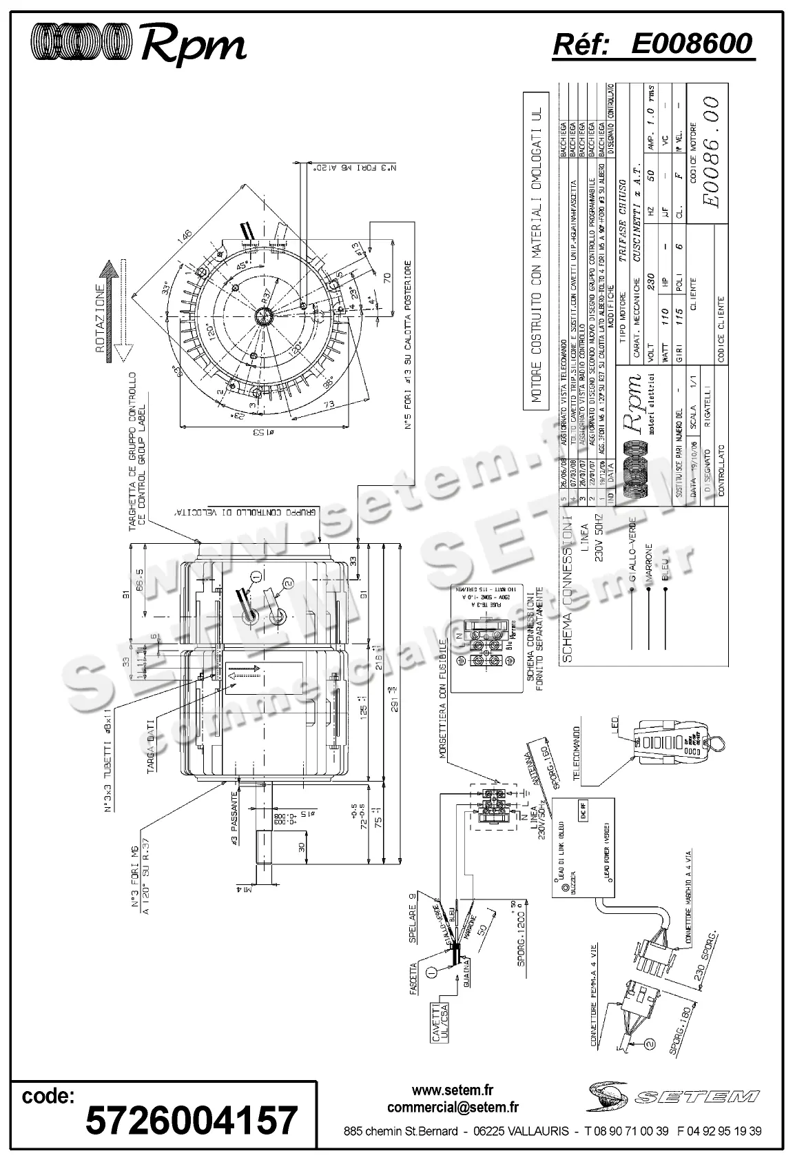 5726004157-MOTEUR RPM E008600