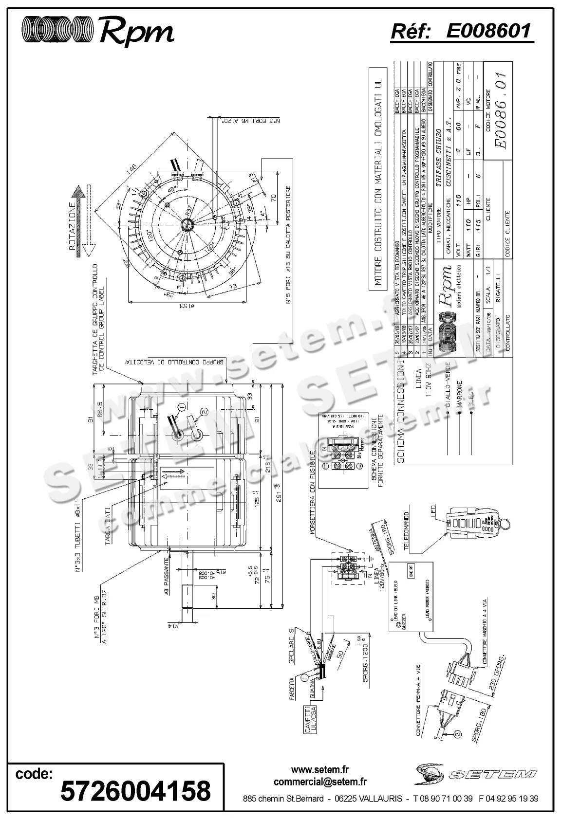 5726004158-MOTEUR RPM E008601