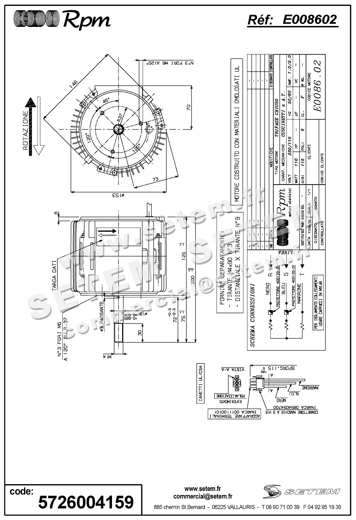 5726004159-MOTEUR RPM E008602
