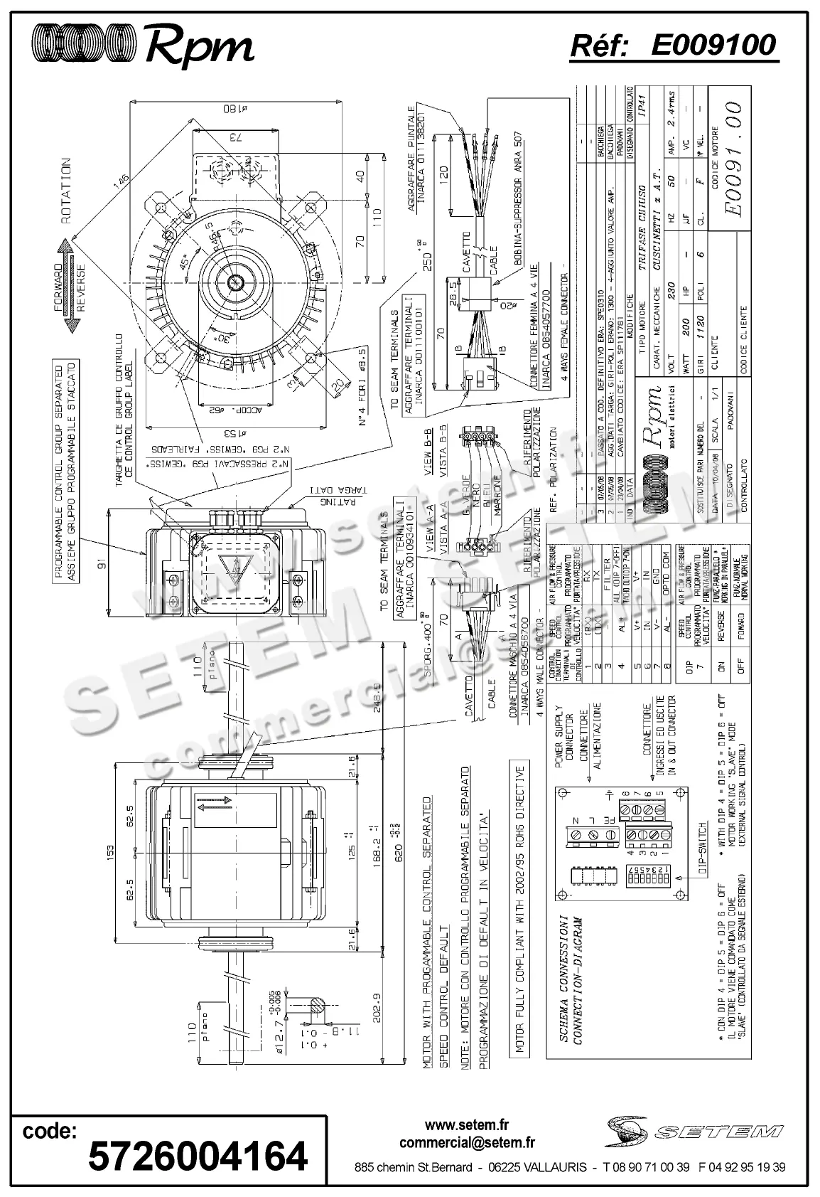 5726004164-MOTEUR RPM E009100