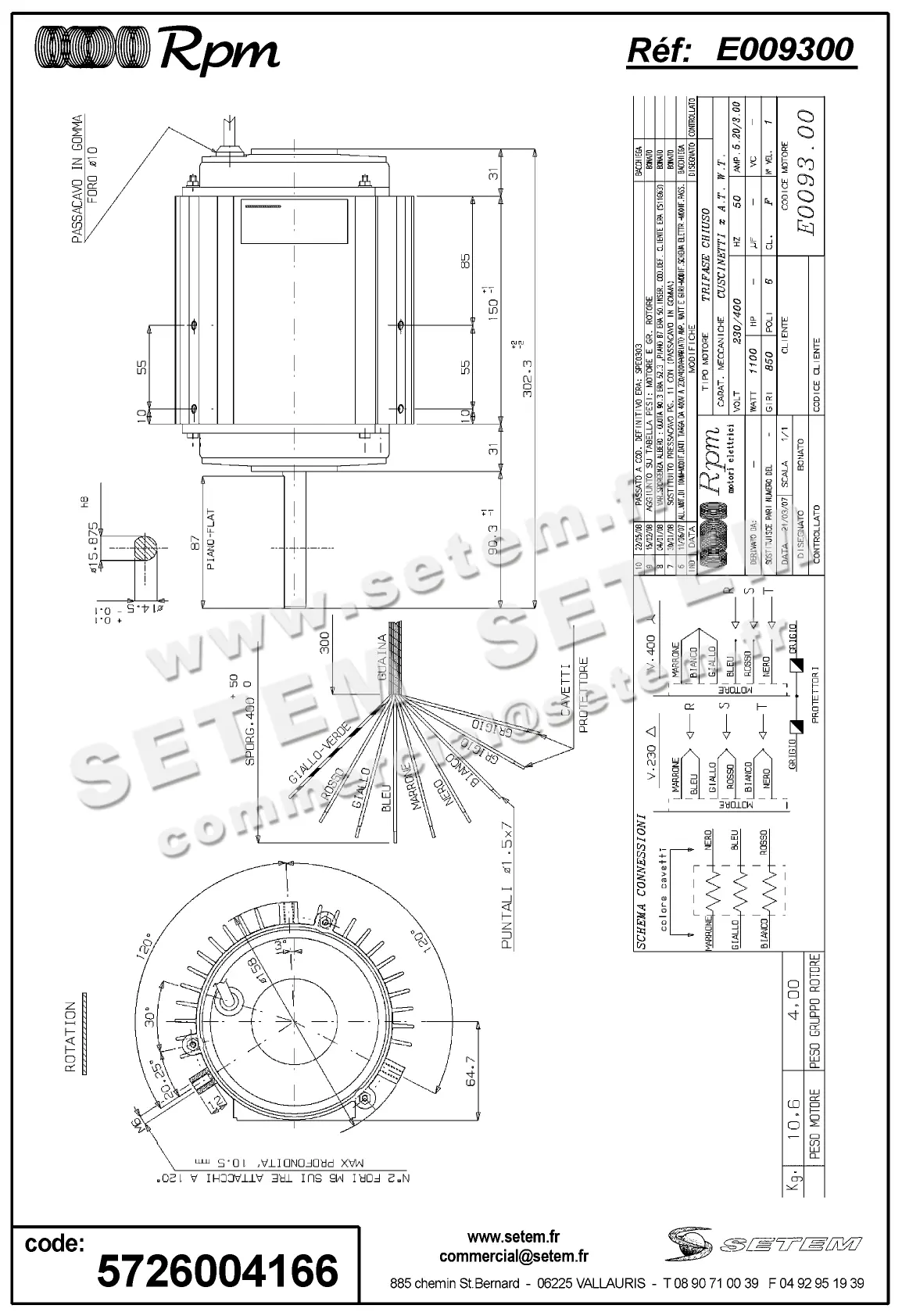 5726004166-MOTEUR RPM E009300