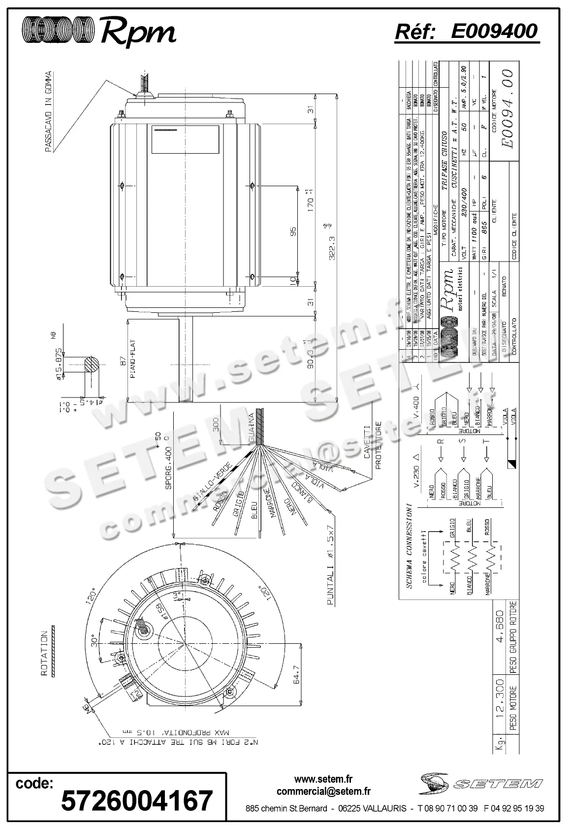 5726004167-MOTEUR RPM E009400