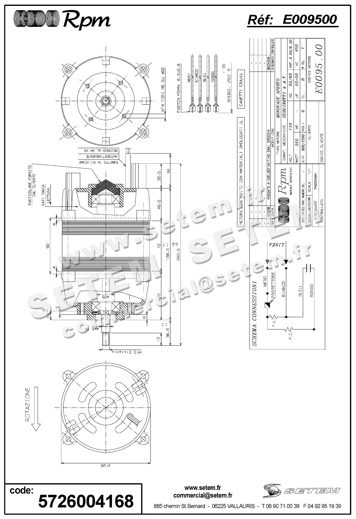 5726004168-MOTEUR RPM E009500