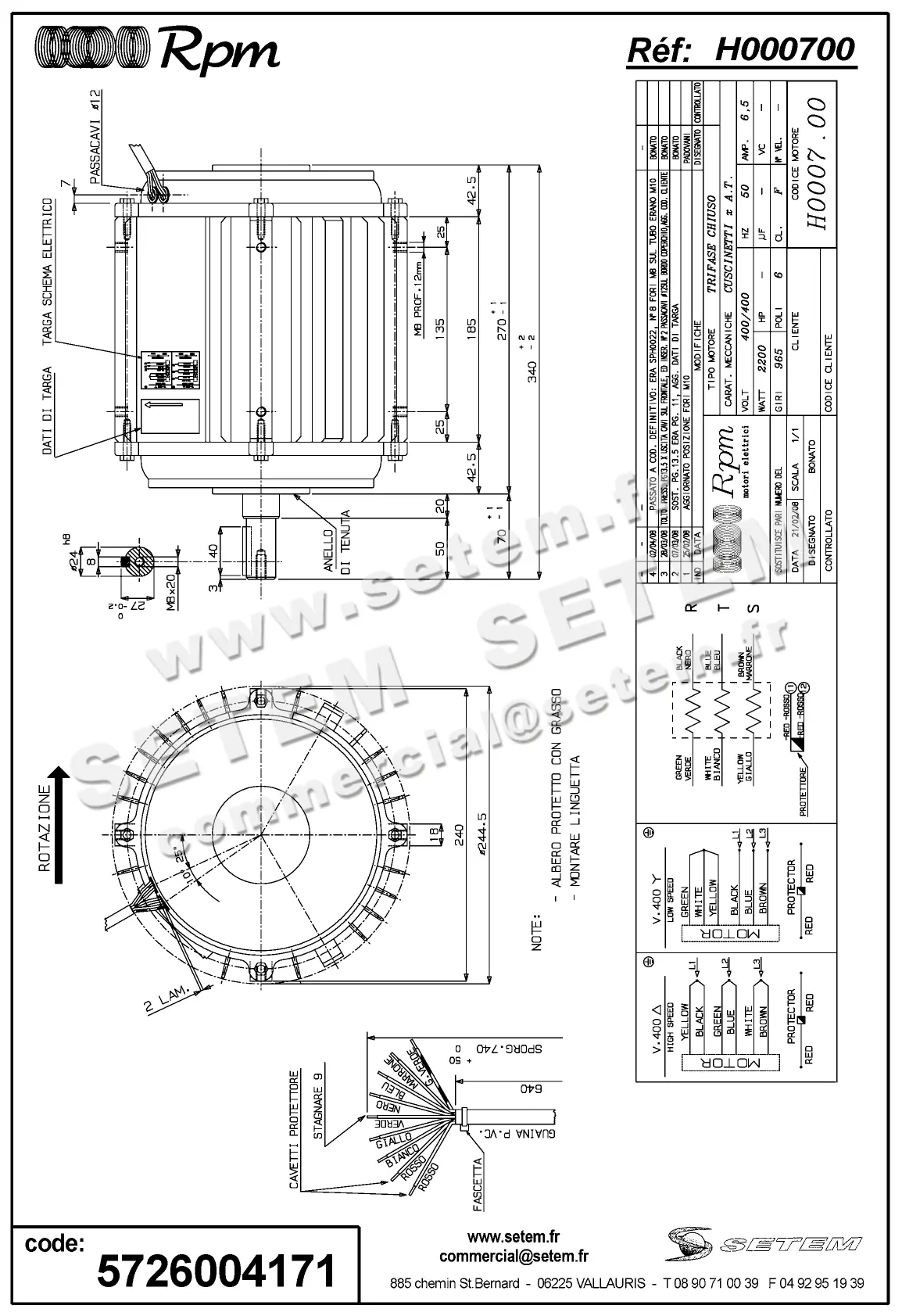 5726004171-MOTEUR RPM H000700