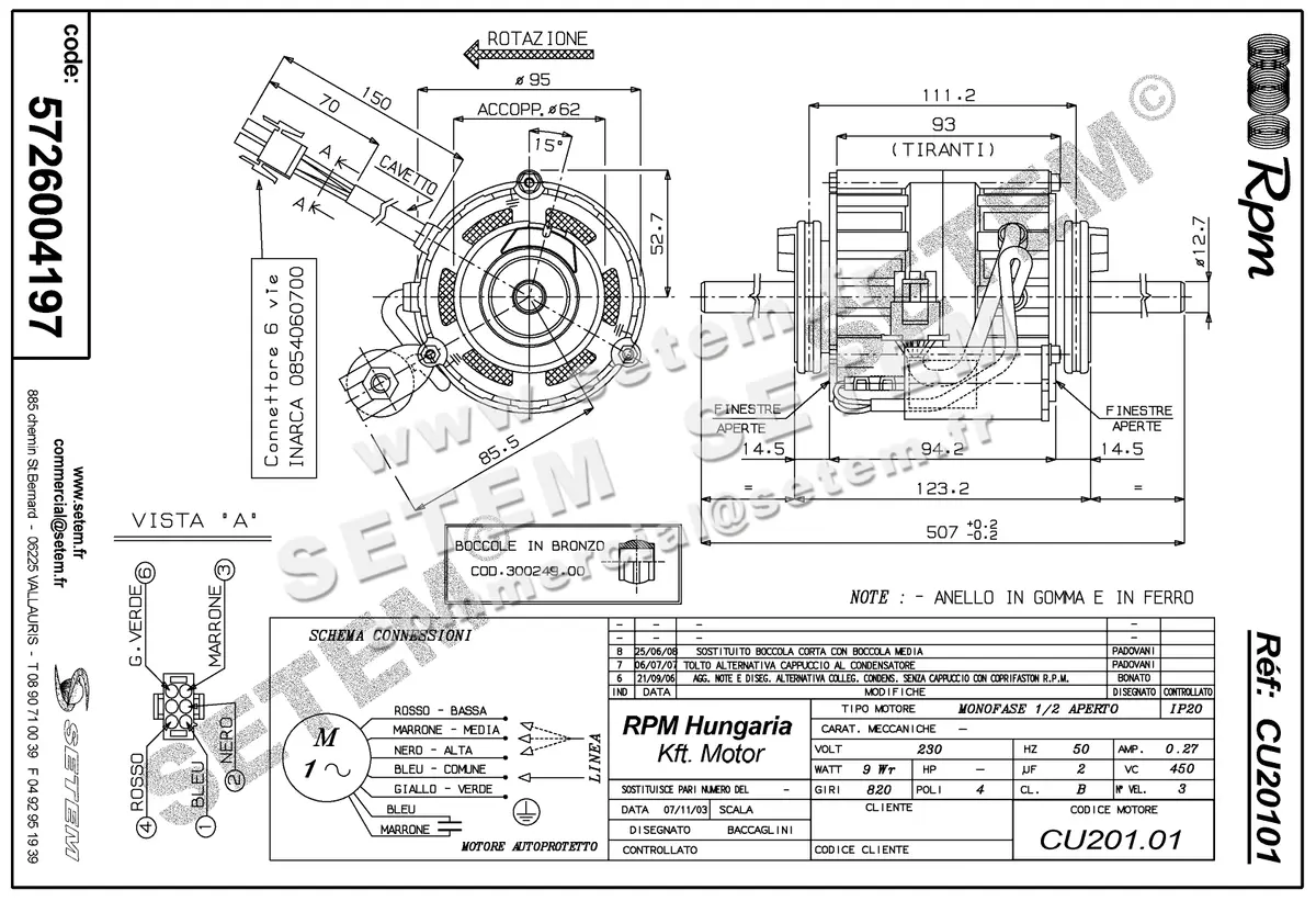 5726004197-MOTEUR RPM CU20101 "4282300" 2