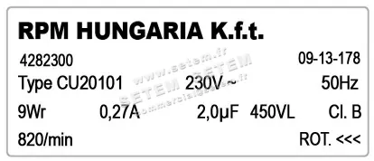 5726004197-MOTEUR RPM CU20101 "4282300" 3