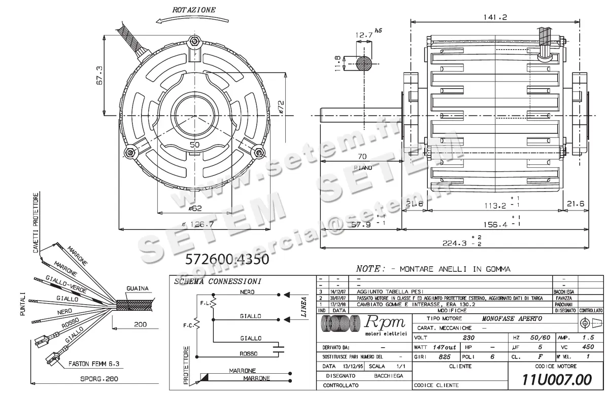 5726004350-MOTEUR RPM 11U00700 2