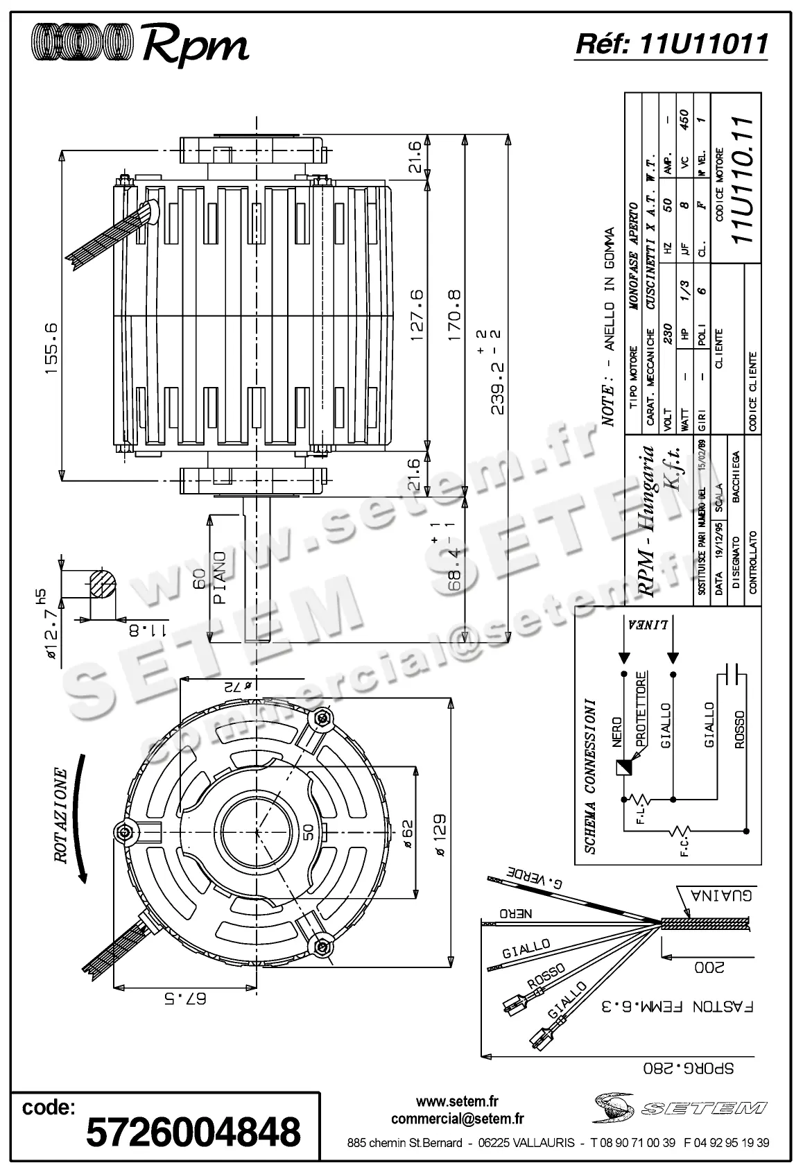5726004848-MOTEUR RPM 11U11011 2