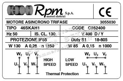 5726004966-MOTEUR RPM C052400 46SKAH1 "3055030" 3
