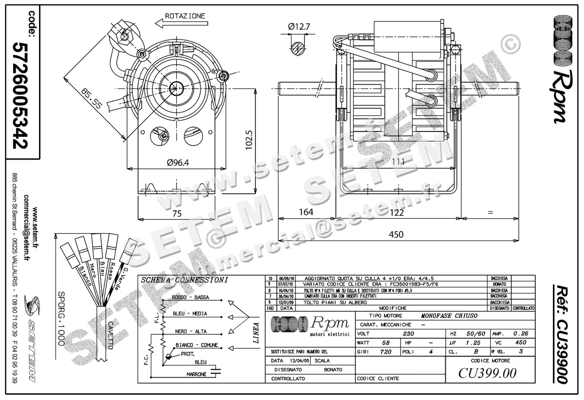5726005342-MOTEUR RPM CU39900 2