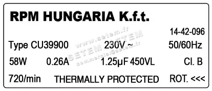 5726005342-MOTEUR RPM CU39900 3