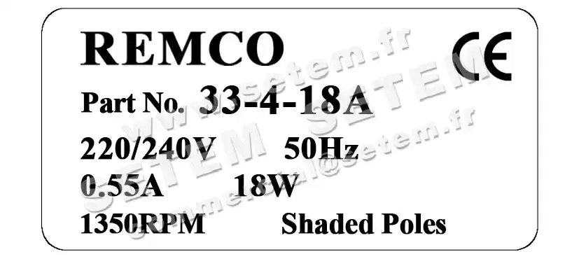 5743000018-MOTEUR REMCO 33-4-8A AA2P7227K 4