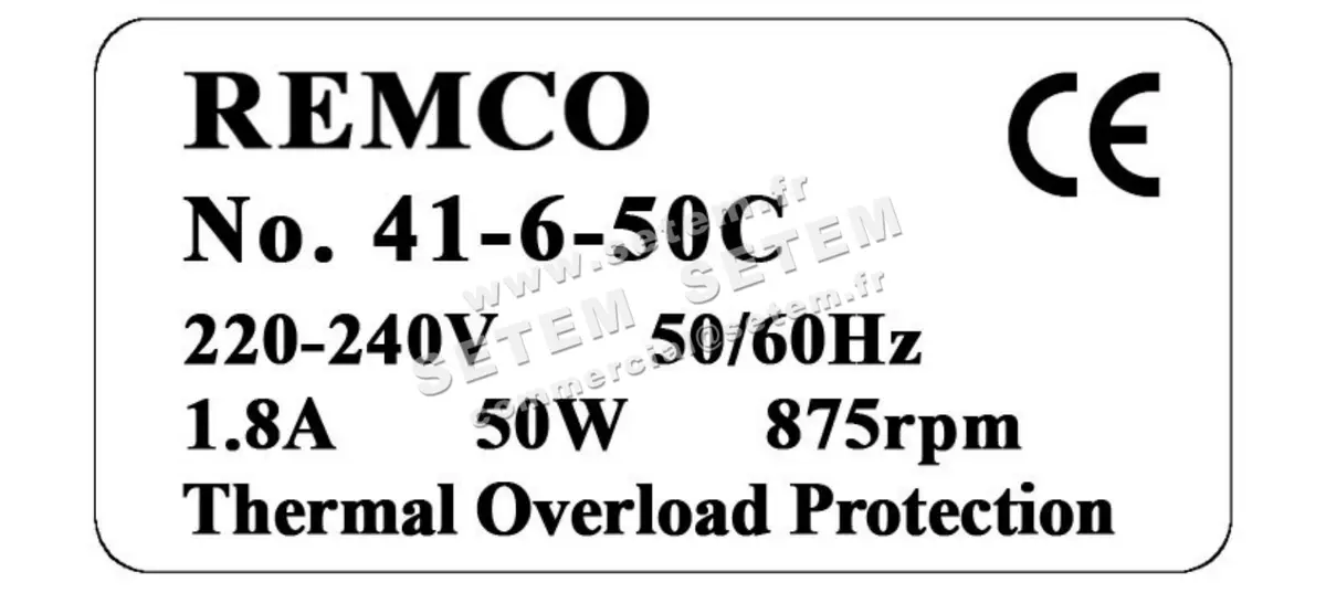 5743000650-MOTEUR REMCO 41.6.50C 3