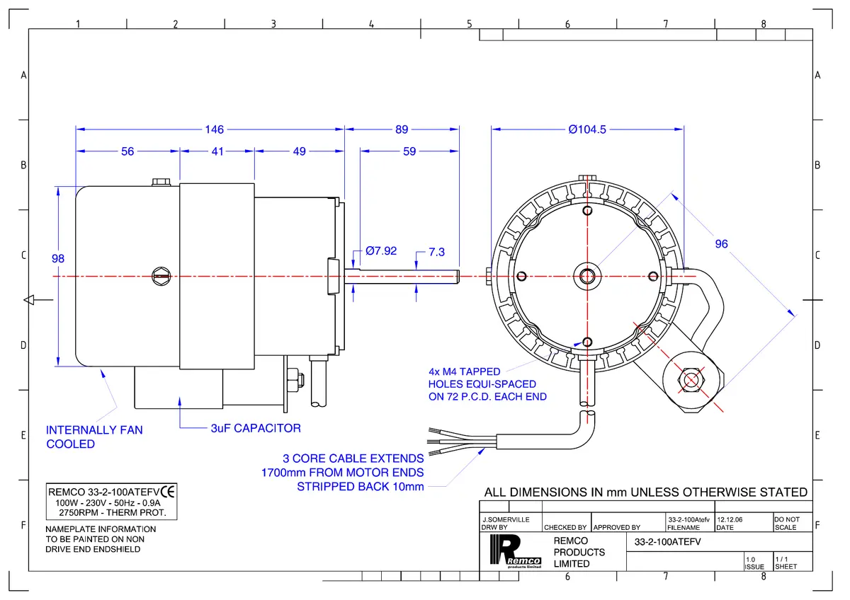 5743000720-MOTEUR REMCO 33.2.100ATEFV