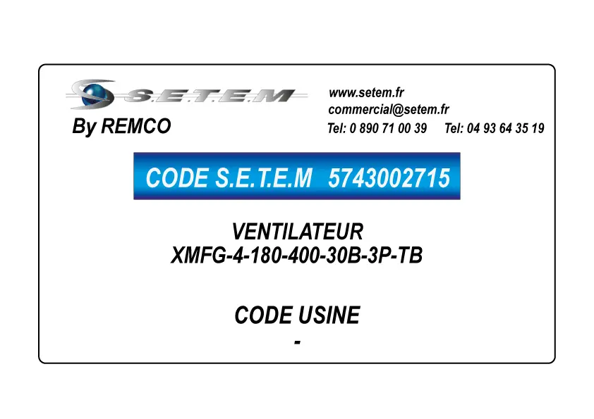 5743002715-VENTILATEUR REMCO XMFG-4-180-400-30B-3P-TB 2