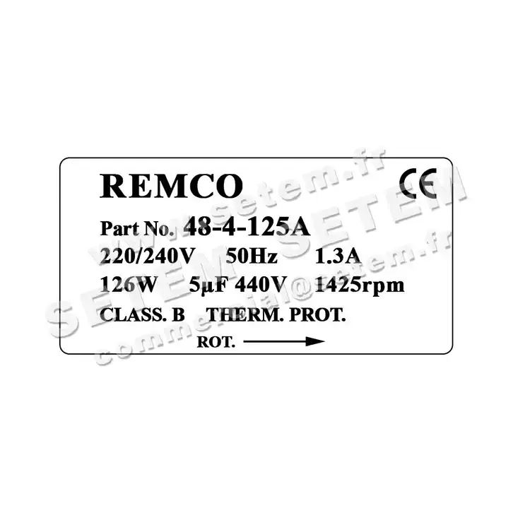 5743004125-MOTEUR REMCO 48.4.125A 3