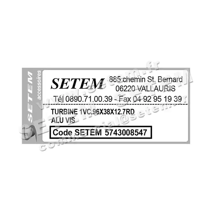 5743008547-TURBINE REMCO 1VC.96X38X12.7RD ALU VIS 3