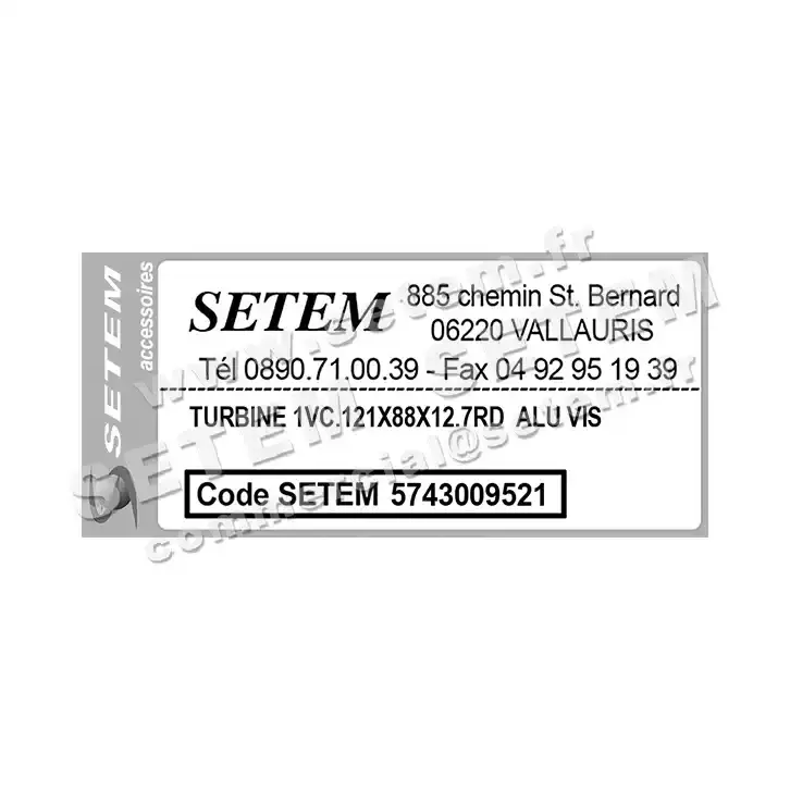 5743009521-TURBINE REMCO 1VC.121X88X12.7RD ALU VIS 3