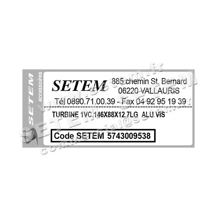 5743009538-TURBINE REMCO 1VC.146X88X12.7LG ALU VIS 3