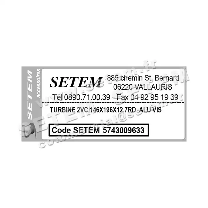 5743009633-TURBINE REMCO 2VC.146X196X12.7RD ALU VIS 3