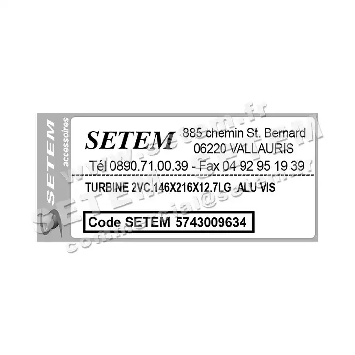 5743009634-TURBINE REMCO 2VC.146X216X12.7LG ALU VIS 3