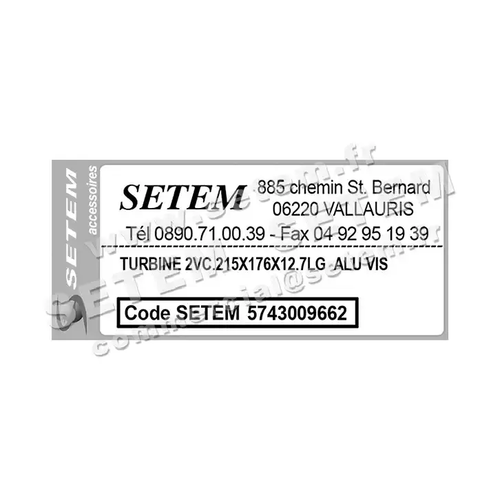 5743009662-TURBINE REMCO 2VC.215X176X12.7LG ALU VIS 3