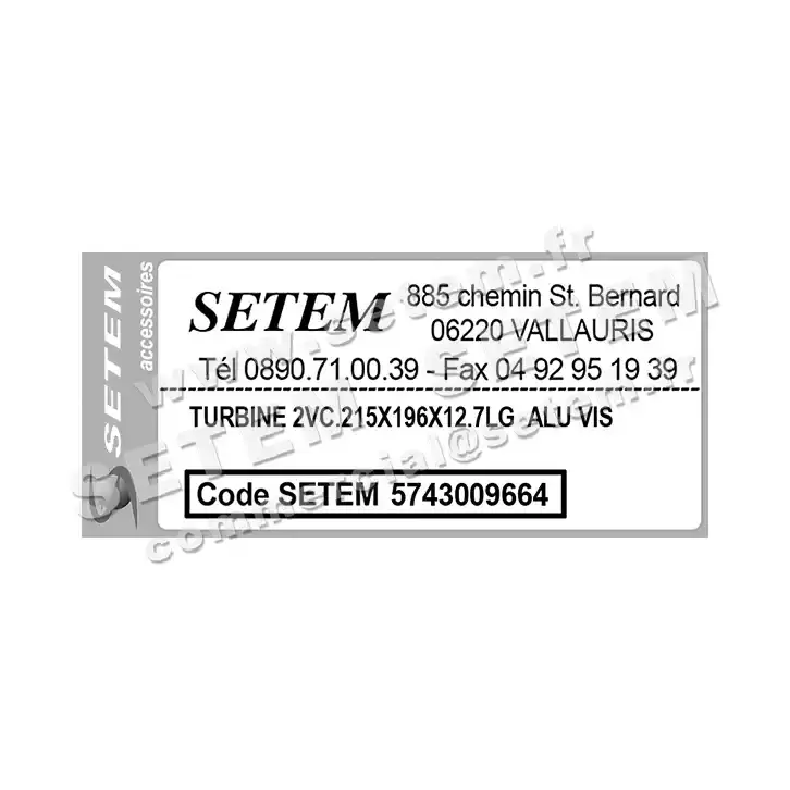 5743009664-TURBINE REMCO 2VC.215X196X12.7LG ALU VIS 3