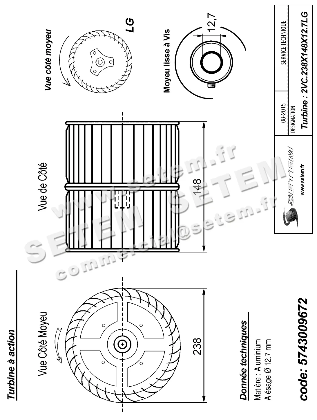 5743009672-TURBINE REMCO 2VC.238X148X12.7LG ALU VIS 2