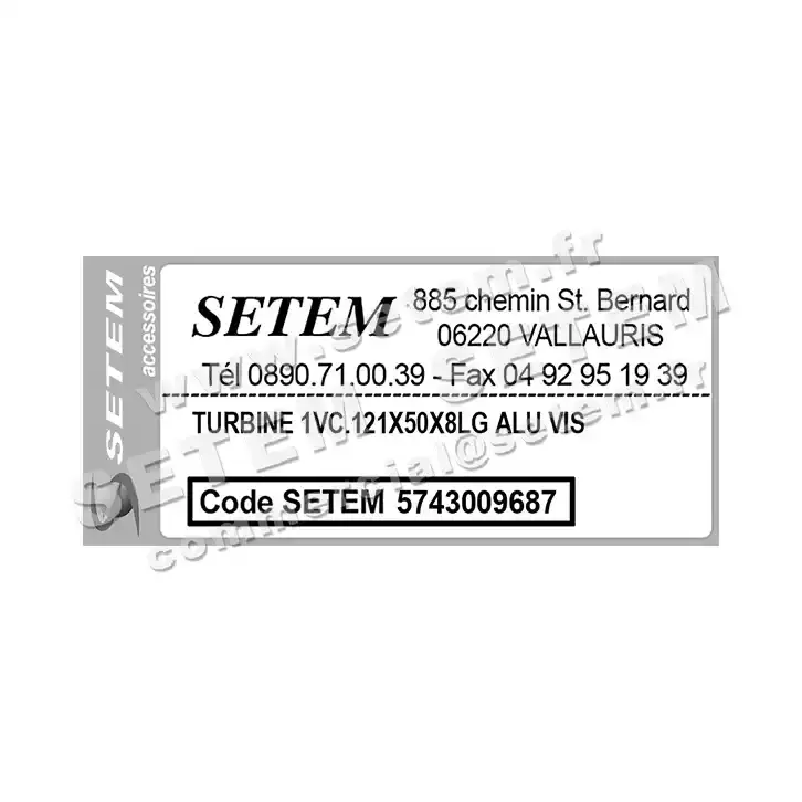 5743009687-TURBINE REMCO 1VC.121X50X8LG ALU VIS 3