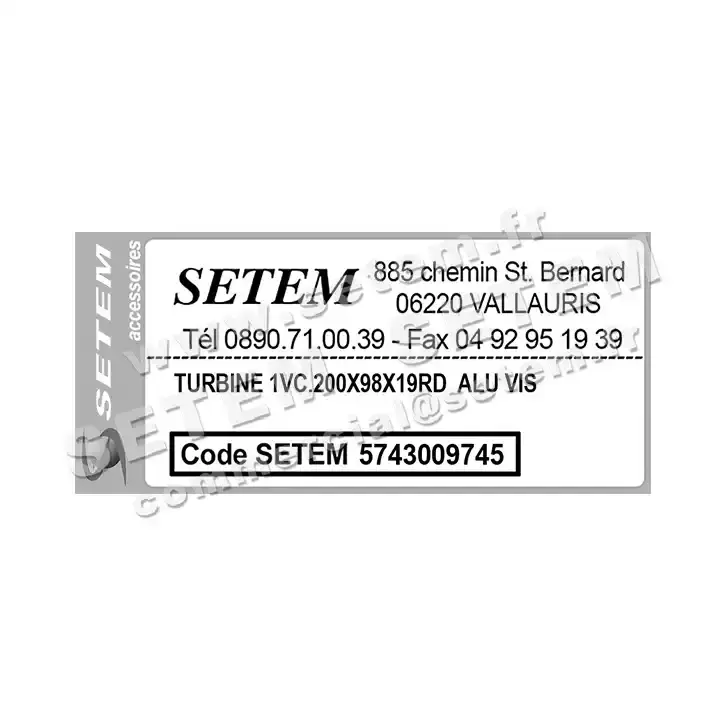 5743009745-TURBINE REMCO 1VC.200X98X19RD ALU VIS 3