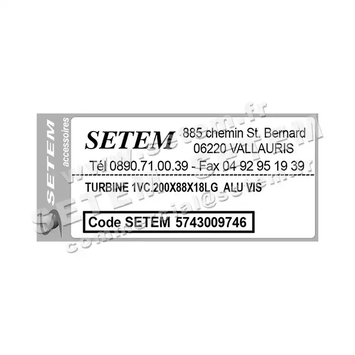 5743009746-TURBINE REMCO 1VC.200X88X18LG ALU VIS 3