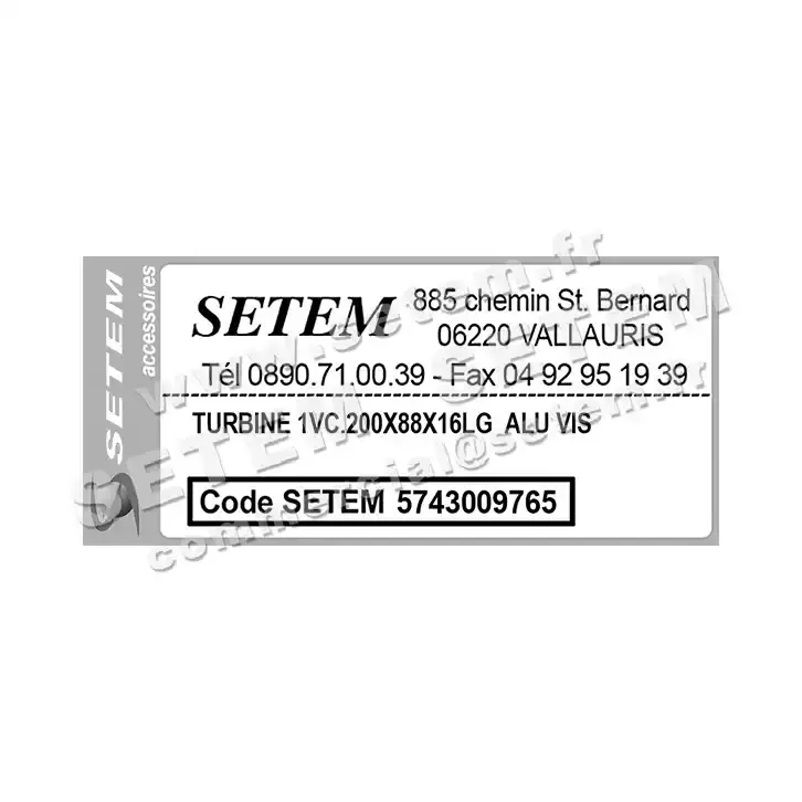 5743009765-TURBINE REMCO 1VC.200X88X16LG ALU VIS 3