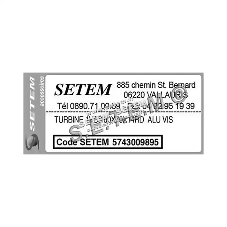 5743009895-TURBINE REMCO 1VC.160X74X14RD ALU VIS 3