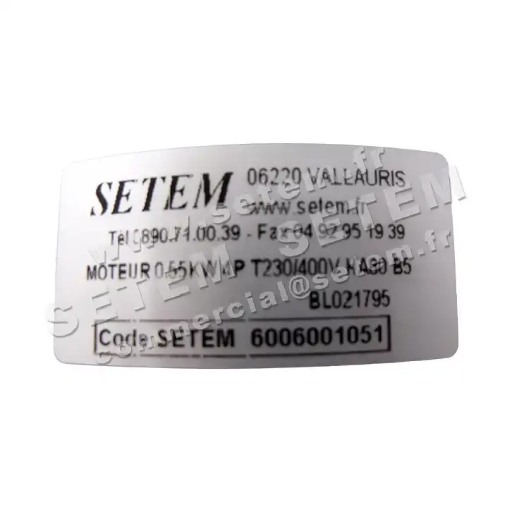 6006001051-MOTEUR ALMO 0.55KW 4P T230/400V HA80 B5 MTA80K4 2