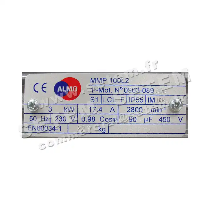 6006007614-MOTEUR ALMO MMP 100L2 B34 S1 I.CL.F IP55 FT130 2