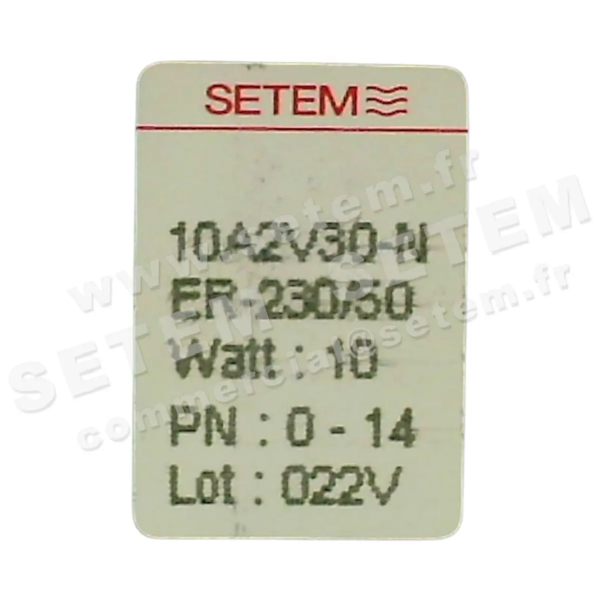 6032000010-ELECTROVANNE SETEM 10A2V30NER 2