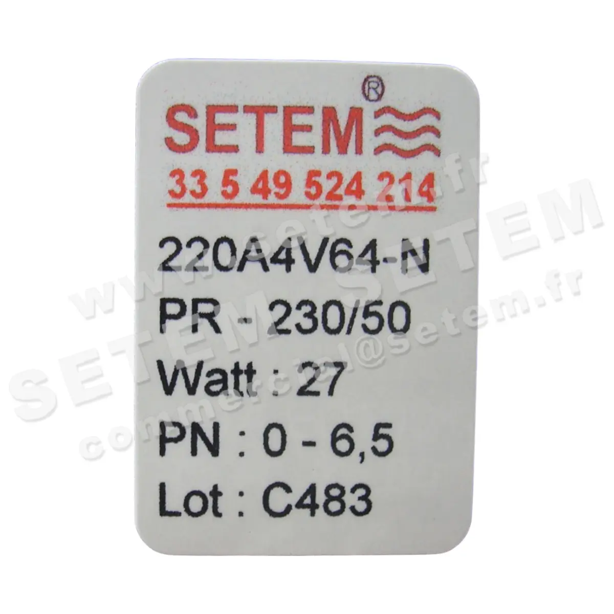 6032000128-ELECTROVANNE SETEM 220A4V64NPR 2